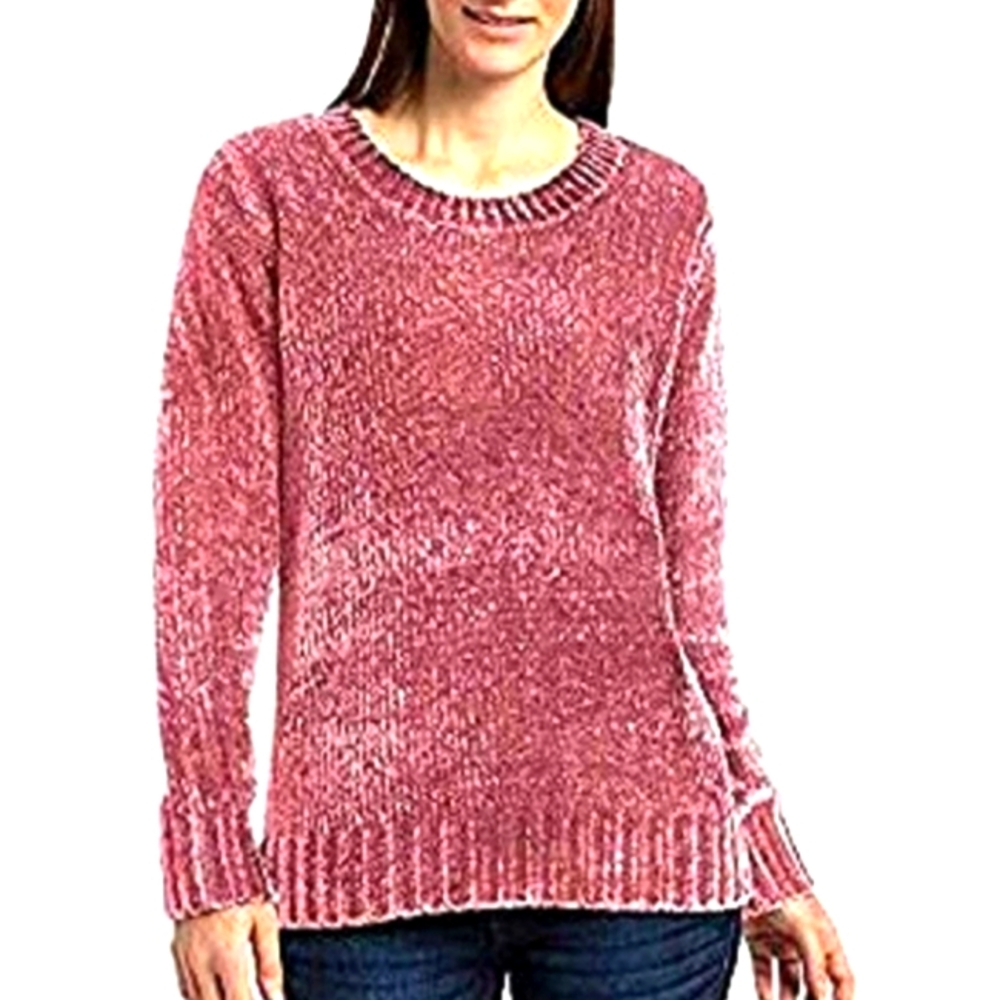 Orvis Classic Collection Chenille Sweater Mauve